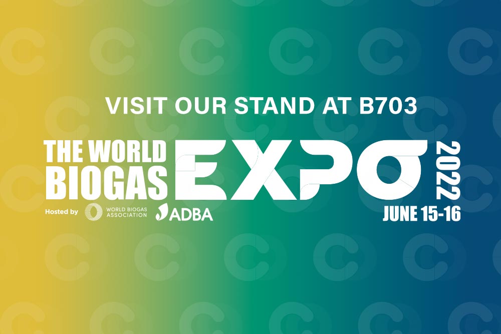 Join us at the the World Biogas EXPO 2022, 15-16 June NEC UK